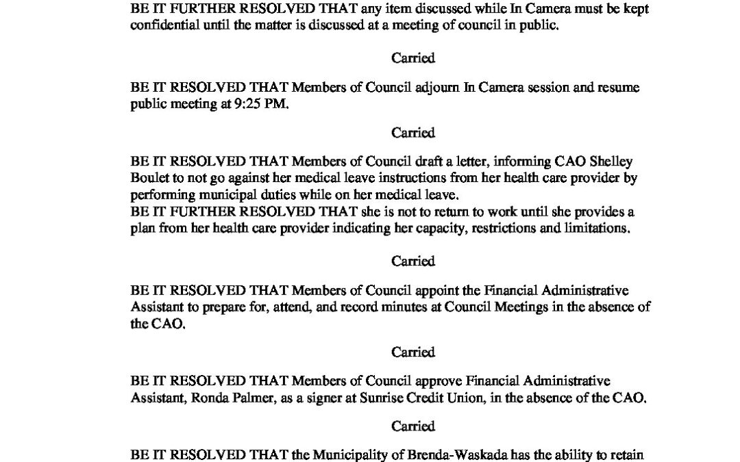 December 23, 2024 Special Meeting Minutes