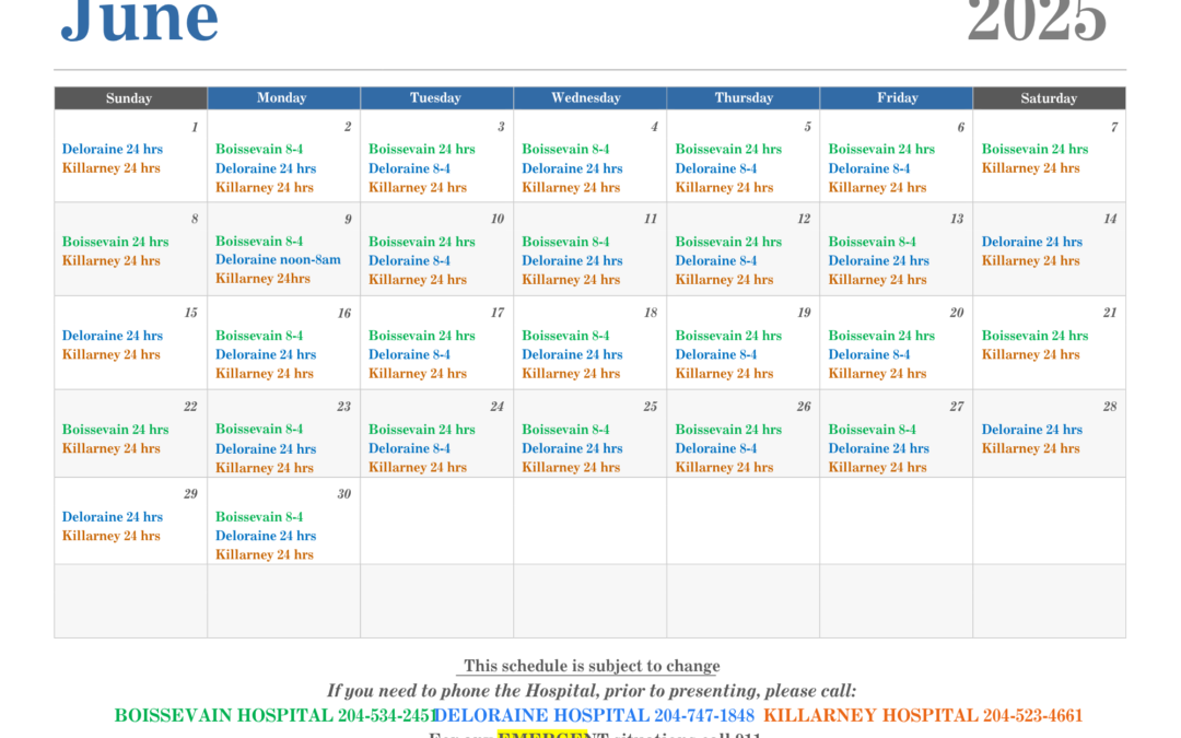 June 2025_ED_Schedule