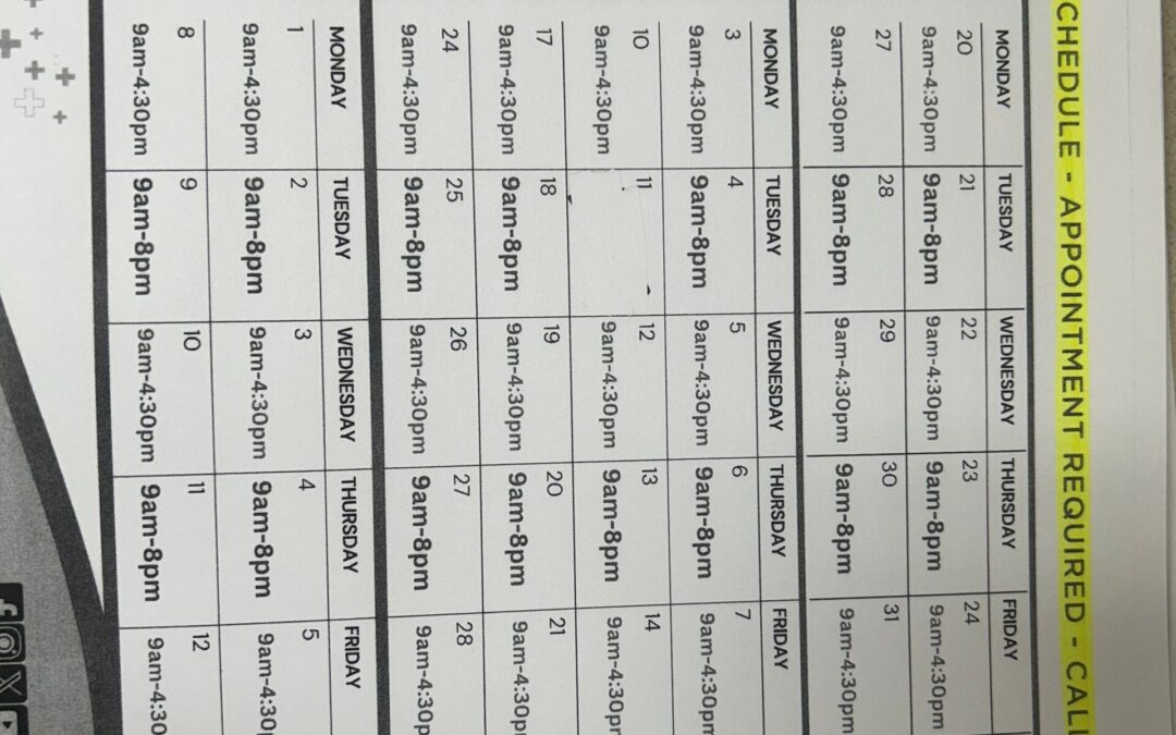 Melita Extended Clinic Hours Oct 2025