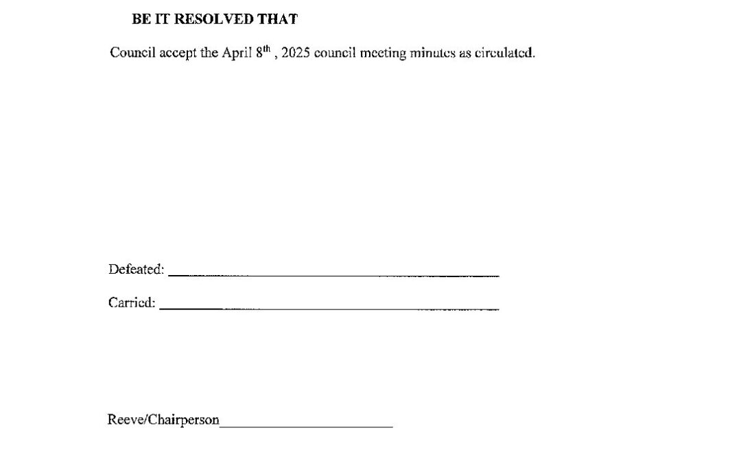 Minutes April 22 2025